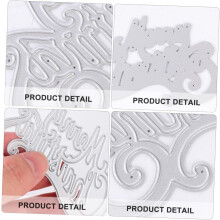 2pcs Christmas Cutting Dies Metal Letter Type Mould Embossing Dies