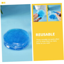 Wiederverwendbare runde Gel-Kühlpacks, 12 Stück, 7 cm, für den Haushalt, zum Kühlen und Wärmen