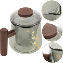 Ensemble de théière en verre et fonction anti-brûlure multifonctionnelle