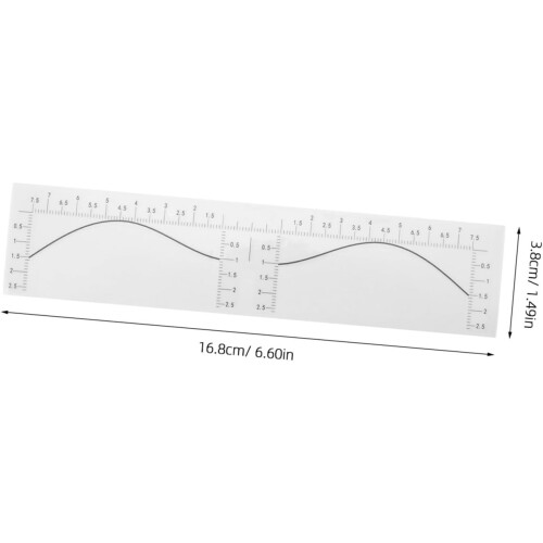 100pcs Tattoo Eyebrow Ruler Eyebrow Stencil Ruler Brow Measuring Tool 1