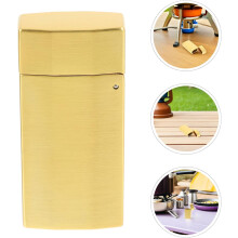 2pcs Metal Lighter Box Vintage Lighter Case Organizer Torch Carrying Case for Outdoor Traveling