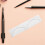 100pcs Tattoo Eyebrow Ruler Eyebrow Stencil Ruler Brow Measuring Tool 7