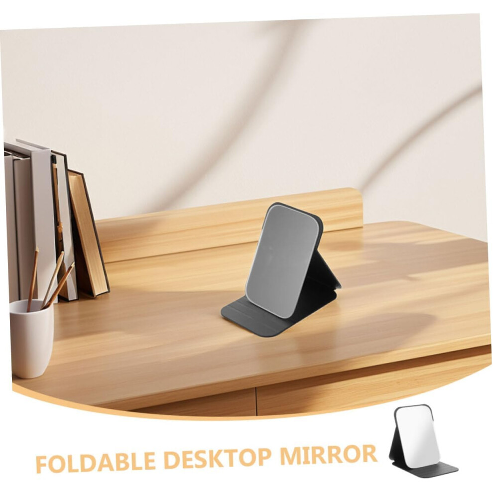 Hkhbjs 2Pcs Folding Travel Mirror Compact Makeup Mirror Led Portable Vanity For Home Travel Dormitory Desk