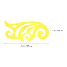 Multifunktionales Nählineal-Set, 2-teilig (20 cm + 25 cm), Kurvenlineale, Schneiderwerkzeug