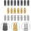 120pcs Fivelas de parafuso para jóias DIY, colar de latão e conectores de pulseira, multi-cor 7