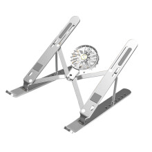 Laptop Stand With Cooling Fan 7 Adjustable Height-Silver