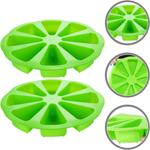 2pcs Silicone Cake Mold Set Orange Shape Non-Stick Multi-Functional Baking Pan