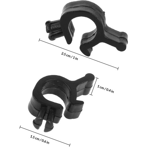 10pcs Helmet Light Cable Clips for Hard Hats, Headlamp Wire Holders, Workers Hat Flashlight Cable Clips 1