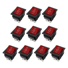 Commutateurs à bouton de styles à bascule adaptés-lumière rouge