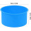 4pcs molde de bolo de silicone conjunto 4 polegadas redonda antiadherente latas de cozimento com cores azul claro e vermelho 8