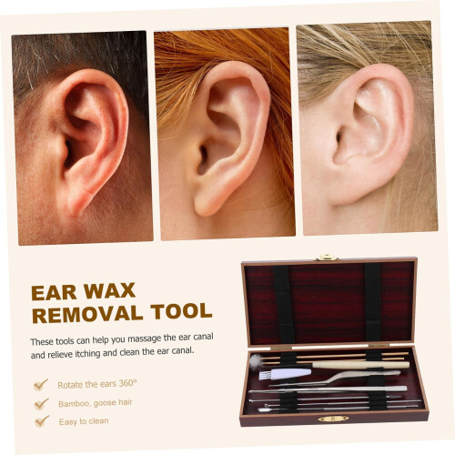 Ear Wax Removal Stick Set 12 Pieces Long Handle Soft Bristle Ear Cleaning Tools 2