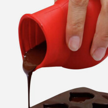 Lot de 2 chauffe-chocolat en silicone, outil pour faire fondre le beurre, avec coins arrondis