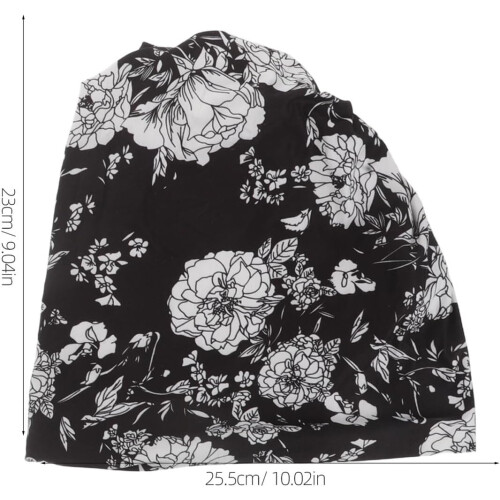 2 stk. bomulls kjemo-søvnhetter pustende nattsøvnhette for kvinner krøllete hårbeskyttelse 1