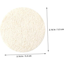 Esponjas exfoliantes faciales de lufa, 10 unidades, 5,5 cm de diámetro, para una limpieza profunda del rostro.