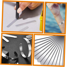 12pcs 304 aço inoxidável pulseira em branco 10mm DIY dobrar barras de metal aberto manguito pulseira em branco