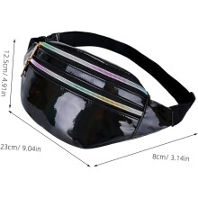 2 db-os holografikus pu sport deréktáska mobiltelefon lopás elleni védelemmel