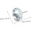 100pcs Crystal Upholstery Nails Sofa Crystal Tacks Decorative Buttons Smooth Edges Practical Stylish 3