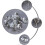 100pcs Crystal Upholstery Nails Sofa Crystal Tacks Decorative Buttons Smooth Edges Practical Stylish 6
