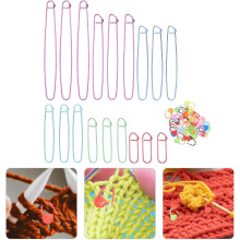 118 piezas de marcadores de punto, topes y topes para hilo y ganchillo, ideales para manualidades, costura y proyectos de tejido.