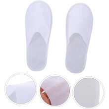 10 pares de chinelos de salão chinelos de convidados não tecidos anti-deslizante respirável prevenir a dermatofitose