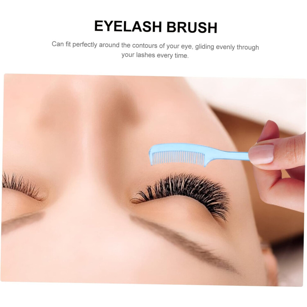 Hkhbjs 100Pcs Mini Eyelash Comb Eyebrow Brush Makeup Grooming Tool For Lash Comb And Eyebrow Grooming Random Color