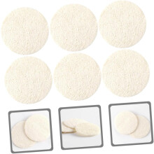 Loofah Facial Exfoliator Scrubber Pads 10pcs 5.5cm Diameter Deep Cleansing Face Sponges