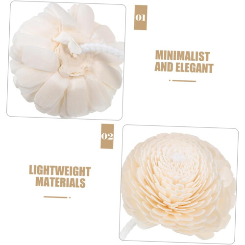 Lot de 2 diffuseurs de parfum à bâtonnets pour la maison, avec fleurs artificielles décoratives. 2