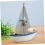 Estilo Mediterrâneo 14Cm Veleiro Modelo 2Pcs Conjunto 3