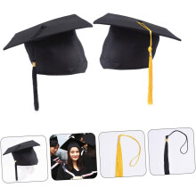 2pcs Graduation Cap for Lightweight Preschool Hat with Tassel for Kindergarten Graduation Party Decoration