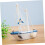 Estilo Mediterrâneo 14Cm Veleiro Modelo 2Pcs Conjunto 5