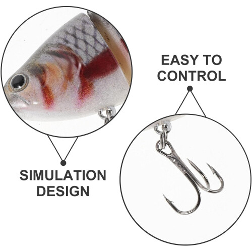 10 Stück mehrgelenkige, 10 cm lange, bionische Schwimmköder, harte Oberflächenköder für Barsch und Forelle 2