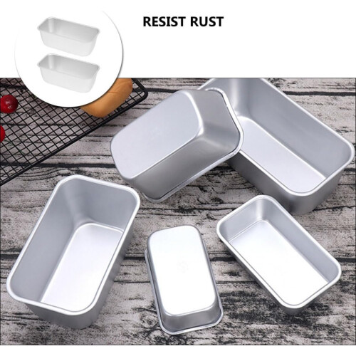 2 st djup bakplåt rektangulär rostat brödform nonstick-beläggningsform Zine legering 2