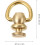 2pcs Rotating Brass Bag Buckles and Suitcase Clasps Replacement Accessories 2