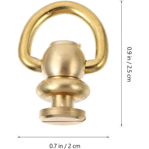 2pcs Rotating Brass Bag Buckles and Suitcase Clasps Replacement Accessories 1