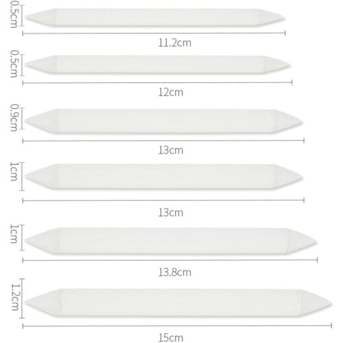 Blending Stumps and Tortillions Set for Sketching and Drawing, White Paper Smudging Tools 1
