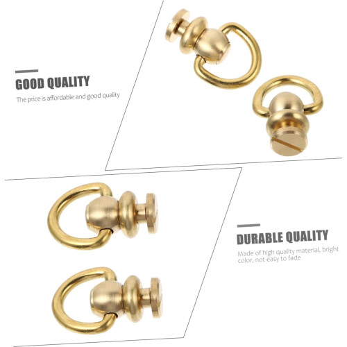 2pcs Rotating Brass Bag Buckles and Suitcase Clasps Replacement Accessories 2