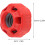 10 Sets Red Spring Locking Barbell Collars with Spinlock Nut Dumbbell Retaining Clips 2