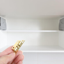 10 Stück Messingkugelriegel für Schranktüren und Kleiderschränke