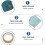 Paper Tape Set 12Pcs Patterns Tape Bright Colors Biodegradable Raw Paper Pulp Fine Printing 1