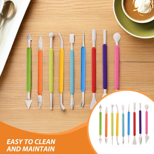 18pcs Embosser for Cake Decorating Sculpting Tool Baking Fondant Tools 2