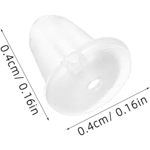 1200pcs Silicone Earring Backs for Studs Soft Locking Ear Backs Secure Pierced Ear Rings DIY Jewelry 1