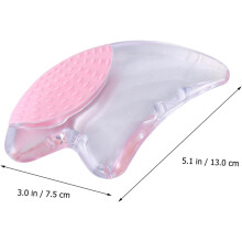 2pcs Crystal Gua Sha Plate for Scraping Treatment Muscle Scraper for Facial Reflexology Tool