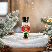 2 Stück Nussknacker-Kerzenständer, rustikale Vintage-Weihnachtsdekoration, Tischdekoration, Nussknacker