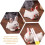 2er-Set Essstäbchenhalter in Hasenform aus Keramik 3