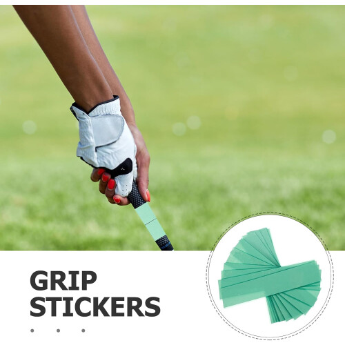 13Pcs Double-Sided Golf Grip Replacement Tape Strips 9.94X2.16 Light Green Adhesive Wrap 2
