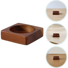 2-teiliges Set aus Salz- und Pfefferstreuern mit Sockel in Kaffeefarbe, aus strapazierfähigem Holz