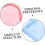 2pcs Face Makeup Cleaning Mitts with Microfiber Soft Gloves, Blue and Pink 8
