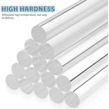 15pcs Acrylic Dowel Rods 30.48cm X 1.2cm Candy Sticks, DIY Chocolate Sugar Stirrers