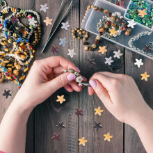 120pcs misturada cor vidro mar criatura solto contas para jóias fazendo bricolaje pulseira colar brincos acessórios