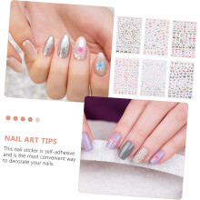12 Bögen Schmetterlings-Nagelaufkleber, kreatives Nageldesign, verschiedene Stile